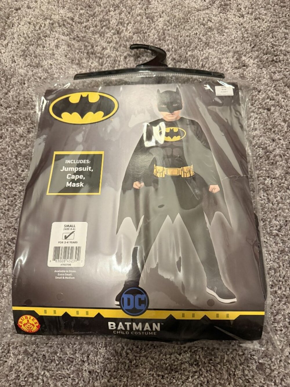 NEW DC Comics Batman Costume Kids Size Small